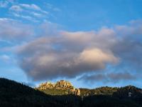 Abendwolken Ansammlung über Kampenwand